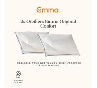 EMMA | Pack x2 Oreillers Original Confort 50x70