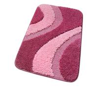 emmevi Lot de 3 tapis de bain pour lit 100 % fabriqué en Italie antidérapant Shaggy moderne absorbant