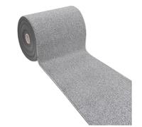 emmevi modèle Alexa Tapis de cuisine tissé plat couleur unie antidérapant multi-usage pour couloir, salle de bain 57x270 cm gris