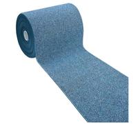 emmevi modèle Alexa Tapis de cuisine tissé plat couleur unie antidérapant multi-usage pour couloir, salle de bain 57x135 cm bleu
