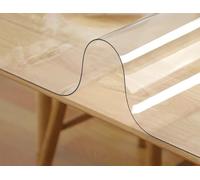 emmevi Nappe transparente épaisse film cristal PVC protection anti-taches protection table 100 x 200 cm