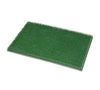 emmevi Paillasson en caoutchouc imitation herbe synthétique antidérapant, épaisseur 2 cm grattoir à boue, modèle Gazon 40 x 60 cm