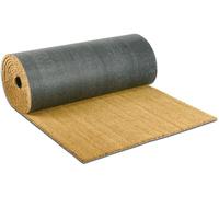 emmevi Paillasson en coco naturel au mètre, différentes largeurs H 120 x H 100 x H 80 cm, sur mesure, antidérapant, largeur 120 cm