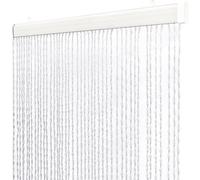 EmmeVi Rideau anti-insectes en caoutchouc tressé, PVC, moustiquaire, pour fenêtre, porte, entrée, 100 x 220 cm, transparent