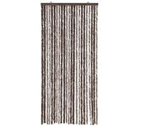 emmevi Rideau chenille pour porte protège-soleil anti-mouches lavable, réglable, modèle rideau_chenille (6) 120 x 230 cm