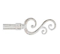 emmevi - Spirali - Tringle à rideaux extensible coulissante, fer vieilli, style shabby chic, tige à anneaux, 120 - 210 ou 160 - 300 cm 160-300 cm Shabby Chic