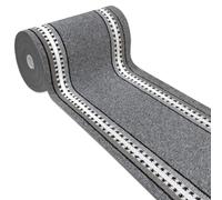 emmevi Tapis de cuisine antidérapant avec bords pour entrée, escaliers - Lavable - Mod.ALEXA Dis.A - 50 x 75 cm - Gris