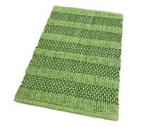 EmmeVi Tapis pour chambre à coucher, protège-lit, coton, tressé, trois-dimensionnel, doux, absorbant, 60 x 120 cm, vert