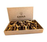 EMNA - 11 mini cuillères en bois d'olivier exclusif, extra petites d'environ 6 cm, coffret cadeau élégant, pelle à épices, cuillère doseuse, idée cadeau pour les gourmets exigeants. Pièce unique