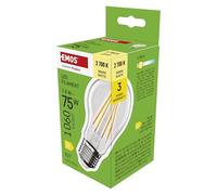 EMOS Ampoule LED Edison A60, 7,8 W, remplace une ampoule à incandescence de 70 W, ampoule vintage avec culot E27 et luminosité 1060 lm, blanc chaud 2700 K, durée de vie de 25 000 heures, IRC > 80
