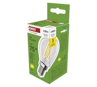 EMOS Ampoule LED Edison Mini Globe, 7 W de Rechange pour Ampoule 75 W, Ampoule Ronde Vintage avec culot E14 et luminosité 1055 LM, Blanc Neutre 4000 K, durée de Vie 25 000 h, IRC > 80, Angle
