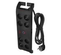 EMOS bloc de 8 prises avec protection contre les surtensions, câble de 3m avec interrupteur et affichage LED, 1800 J, courant de fuite 15000 A, P54252