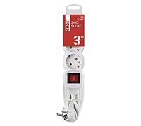 EMOS Bloc multiprise 3 m Blanc 1 5 mm, P1323