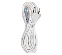 EMOS Câble d'alimentation européen H03VVH2-F - 5 m - Câble d'alimentation pour appareils ménagers - Avec fiche européenne - 2 x 0,75 mm - En plastique - Blanc