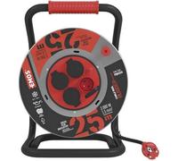 EMOS câble de rallonge en caoutchouc et néoprène, tambour métallique - 4z, 25m, 1,5mm2