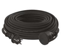 EMOS Câble de rallonge pour l'extérieur 30 m / 1 prise / noir / caoutchouc-néoprène / 230 V / 1,5 mm2, P01730