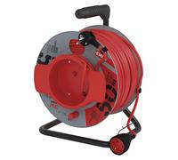 EMOS Câble de rallonge pour tambour 50 m / 1 prise / rouge / PVC / 230 V / 1,5 mm2, P19150