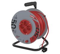 EMOS Câble de rallonge pour tambour 50 m / 4 prises / rouge / PVC / 230 V / 1,5 mm2, P19450