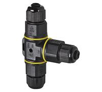 EMOS Connecteur Type T pour câble de diamètre 3 x 0,75-2,5 mm2, connecteur de Connexion 2,6 x 9 x 6,2 cm, IP68, étanche, antipoussière, résistant aux Chocs, température d'utilisation jusqu'à 85 °C