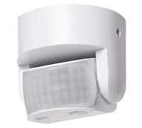 EMOS - Détecteur de mouvement infrarouge étanche - Portée 12 m - Sensibilité 3-2000 Lux - Angle de détection 180° - Durée de commutation 10 Sek à 15 Min - 230 V pour montage en surface