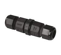 EMOS Diamètre 3 x 0,75-2,5 mm², connecteur 2,6 x 7 cm, connexion de câble, étanchéité IP68, anti-poussière, anti-choc, température de fonctionnement jusqu'à 85 °C, noir