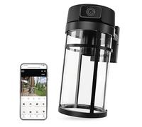 EMOS GoSmart - Caméra extérieure Intelligente avec Wi-FI et lumière, caméra de Surveillance 4MP 2,5K - Rotative avec détection de Mouvement, Vision Nocturne jusqu'à 10 m, Audio bidirectionnel - pour