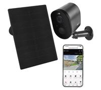 EMOS GoSmart Caméra IP extérieure sans fil, modèle 1150G SNAP, avec panneau solaire et connectivité WiFi