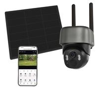 EMOS GoSmart Caméra IP extérieure sans fil, modèle IP-6100G HAWK, avec connectivité 4G LTE et panneau solaire