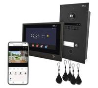 EMOS GoSmart : Ensemble de visiophone IP pour domicile, modèle IP-880A avec WiFi, référence H4080