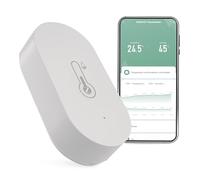 EMOS GoSmart - Thermomètre Smart Home avec application - Plage de température intérieure de -20 °C à +60 °C - Unité de température réglable °C/°F - Batterie incluse - Compatible Google Home et Alexa -