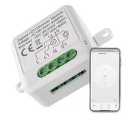 EMOS GoSmart ZigBee Module variateur d'intensité avec application - Pour interrupteur unique - Interrupteur à intensité variable encastré pour commande à distance, commande vocale - Compatible Google