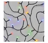 EMOS Guirlande lumineuse à LED multicolore pour l'intérieur et l'extérieur, longueur 8 m, IP44, multicolore, avec 80 LED + 5 m de câble et adaptateur secteur, fonction minuteur 6 heures, pour fêtes,