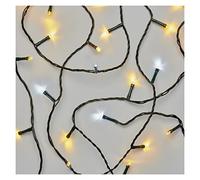 EMOS Guirlande lumineuse LED blanc chaud + clignotant blanc froid pour l'intérieur et l'extérieur, 8 m de long, IP44, 80 LED, fonction minuterie 6 heures et bloc d'alimentation, pour fête, Noël,