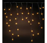 EMOS Guirlande lumineuse LED Icicle 10 m, 600 LED, 230 V, Multifonctionnelles avec 8 modes, pour usage intérieur et extérieur, Étanche IP44, lumière blanc chaud