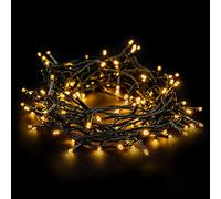 EMOS Guirlande lumineuse LED type Classic Blanc Chaud, longueur 10 m, 100 LED, 230 V avec prise, avec fonction de minuterie, pour un usage intérieur et extérieur, protection IP44, Sapin de Noël