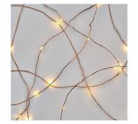 EMOS Guirlande lumineuse Nano blanc chaud pour l'intérieur et l'extérieur (IP44), guirlande lumineuse de Noël LED Nano de 4 m de long pour fêtes, Noël, fonction minuterie 6 heures, bloc d'alimentation