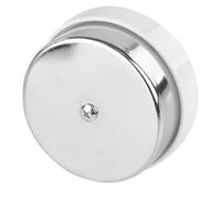 EMOS Haut-parleur filaire 12 V, 1 mélodie 90 dB, rond, blanc/chromé | Sonnette de porte à 2 fils pour connexion au transformateur, gong classique pour porte d'entrée en métal