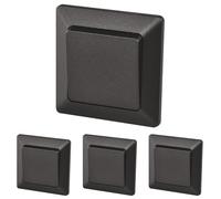 EMOS Interrupteur-sonnette noir avec bascule 250 V~/10 AX, plastique, sans boîtier encastr e protection IP20 pour une utilisation en intérieur (Lot de 4)