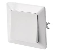 EMOS Interrupteur va-et-vient en blanc (brillant) - Interrupteur à bascule - 250 V~/10 AX - Plastique - Sans boîte encastrée e protection IP20 pour l'intérieur - 8 x 8 x 5 cm