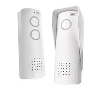 EMOS Kit d'interphone Audio sans Fil - Connexion sans Fil - Design élégant - Kit Audio/interphone avec Module de télécommande - Facile à Utiliser - Batterie Li-ION 3,7 V - Blanc