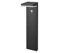 EMOS Lampadaire solaire LED VEREA avec détecteur de mouvement pour le jardin, étanche, 460lm, blanc chaud, en aluminium pour montage au sol, ZGK0B4S