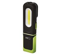 EMOS - Lampe de travail LED rechargeable - Base magnétique, crochet, réglable - Résistant aux chocs, étanche - 300 lm, max. 45 m - 3 modes d'éclairage - 7 heures - Câble USB - IP43 pour l'extérieur -