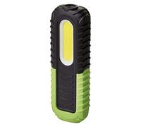 EMOS - Lampe de travail LED rechargeable - Base magnétique, crochet, réglable - Résistant aux chocs, étanche - 400 lm, max. 40 m - 3 modes d'éclairage - 8,5 heures - Câble USB - IP43 pour l'extérieur