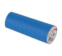 EMOS Lot de 10 rubans isolants en PVC - Bleu - 15 mm x 10 m - Épaisseur de 0,13 mm - Haute résistance à la tension et plage de température d'application - Résistant aux UV - Connexion étanche - Sans