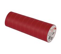 EMOS Lot de 10 rubans isolants en PVC - Rouge - 19 mm x 20 m - Épaisseur de 0,13 mm - Haute résistance à la tension et plage de température d'application - Résistant aux UV - Connexion étanche - Sans