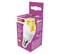 EMOS Mini ampoule LED globe 2,5 W remplace une ampoule à incandescence de 32 W, petite ampoule avec culot E14, luminosité 350 lm, blanc chaud 2700 K, durée de vie 30 000 h, IRC min. 80, angle