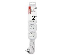 EMOS multiprise 2 m, 4 Prises françaises, intérieur, câble 2 m