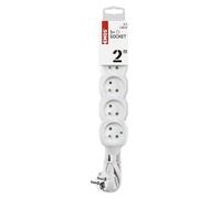 EMOS multiprise 2 m, 5 Prises françaises, intérieur, câble 2 m