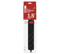 EMOS multiprise verticale 3-fois avec 2x USB-A + 1x USB-C-charge rapide, avec pince de table et interrupteur, 1,5m de câble 1,5 mm2, pour l'intérieur, P1321PD
