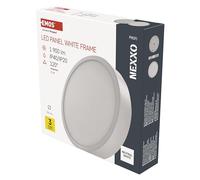 EMOS Panneau LED 21 W, plafonnier rond 1900 lm, applique murale avec diamètre 22,5 cm, remplace ampoule 120 W, couleur de la lumière blanc neutre 4000 K, pilote LED inclus, durée d'éclairage 30 000